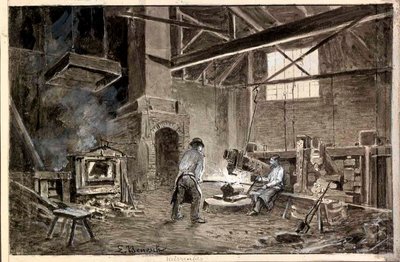 View of the Foundry in Bela Pec by Ladislav Benesch